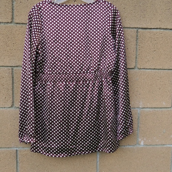 BCBG Maxazria Top Peplum Polka Dot XS Women - Picture 6 of 7
